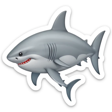 Tiburón con ojos de corazón sticker