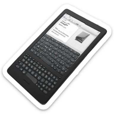 kindle Paperwhite  ereader tablet black sticker
