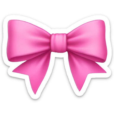 Pink bow  sticker