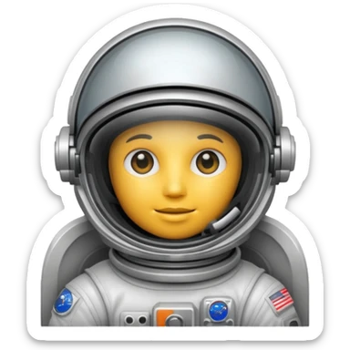 Astronaut helmet Large sticker