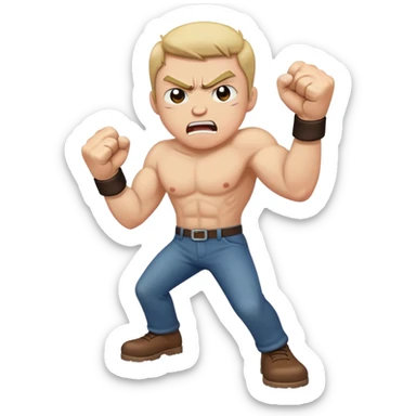 someone stomping and angry sticker