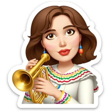 Mariachi Trumpet Player sticker