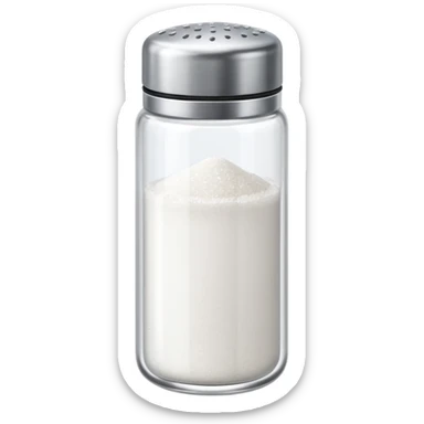a full salt shaker  sticker