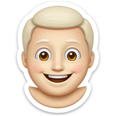 home shaped face mascot on neck  sticker