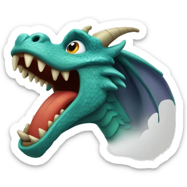 Dragon saying BE QUIET sticker