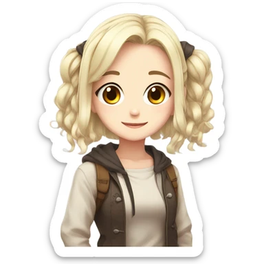 anime girl cute sticker