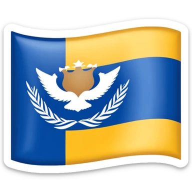 Cyprus flag no bg sticker