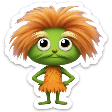 lorax in a tutu sticker