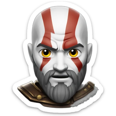 kratos god of war sticker