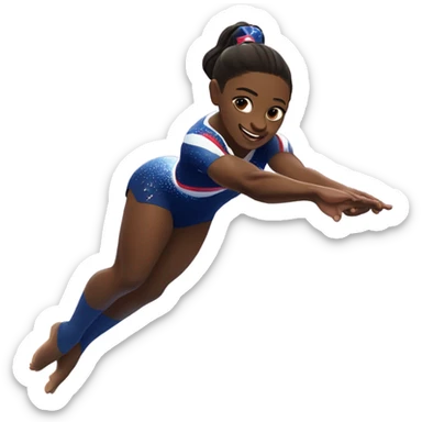 Simone biles gymnastics sticker