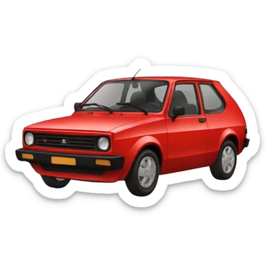 Red yugo sticker