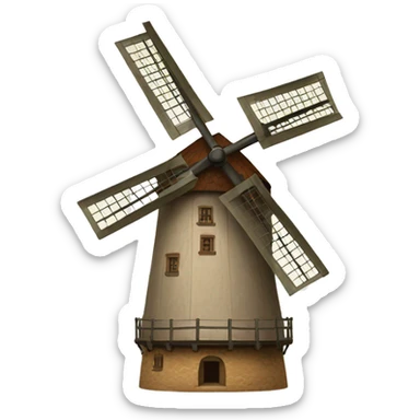 Windmühle sticker