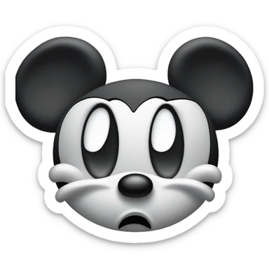 micky mouse triste sticker