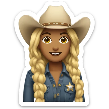 Nashville cowgirl sticker