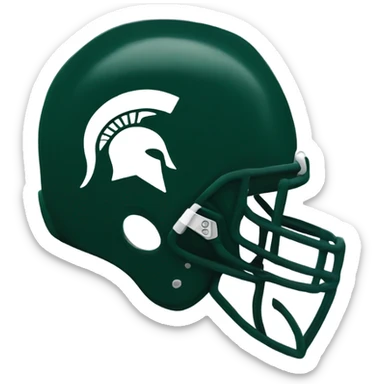 Michigan state Spartan sticker