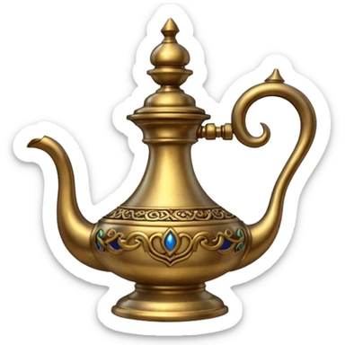 aladdin's lamp sticker