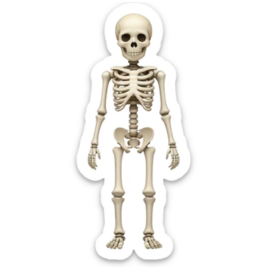 horror skeleton full body dead sticker