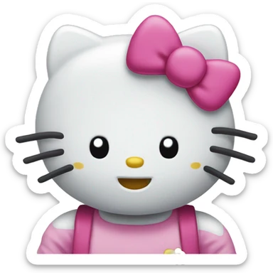 Haz un emoji de hello kitty  sticker