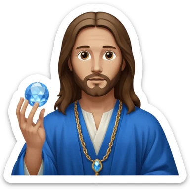 Salvator Mundi painting sticker