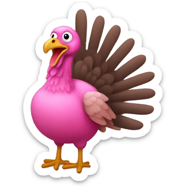 Pink Turkey sticker