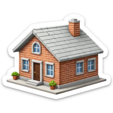 house no trees  not wooden like cartoonish almost only the front sticker