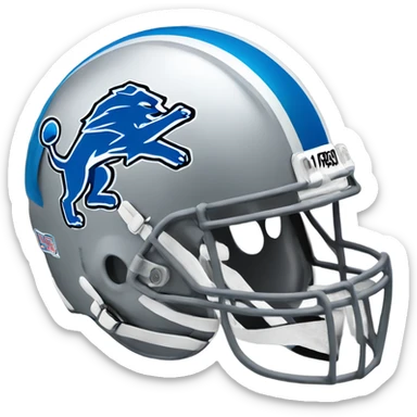 Detroit lions helmet sticker