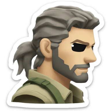 venom snake from metal gear solid sticker