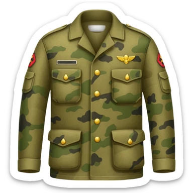 Khaki camo uniform sticker