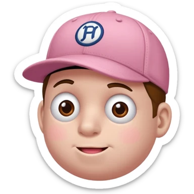 Porco usando um boné full body sticker