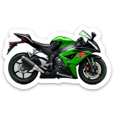 Praying Mantis in a kawasaki zx6r sticker