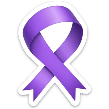 🎀 Convert this emoji into a purple ribbon, I need the same emoji as purple colour ribbon  sticker