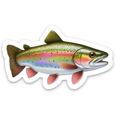 Rainbow trout sticker