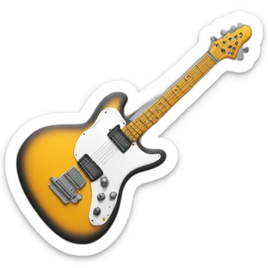 Guitare électrique sticker