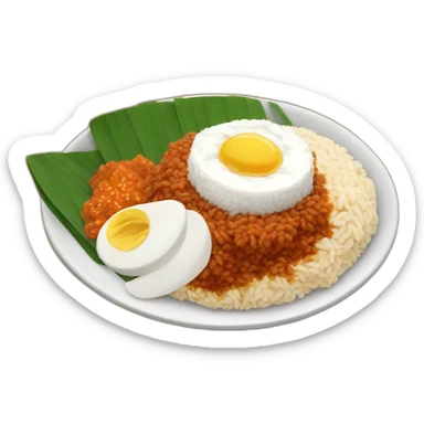 malaysian nasi lemak sticker