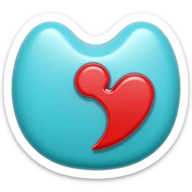  luck (#00A3E0) and red (#F9423A) sticker