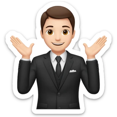 person patting themself on the back sticker