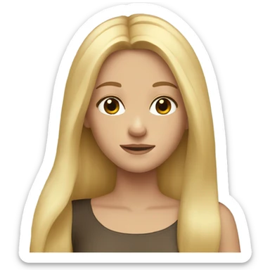 Blonde girl sticker