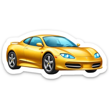 car with a shiny, protective layer sticker