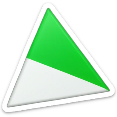 green triangle flag sticker