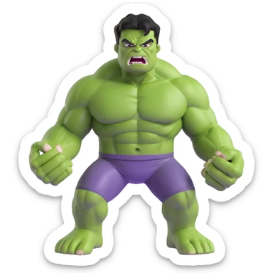 hulk superhero green angry sticker