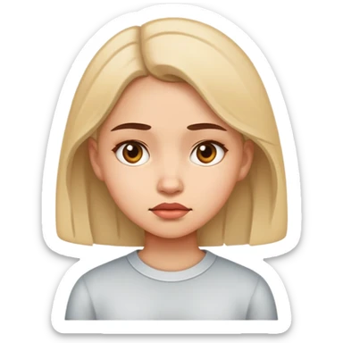 Girl who don’t care sticker