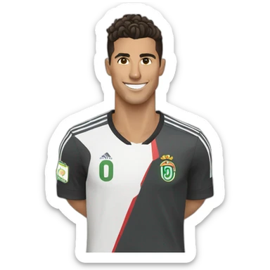 cristiano with alnasr sticker
