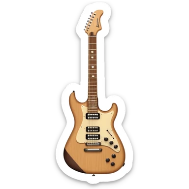 Brown and beige Jackson Roswell electric guitar  sticker
