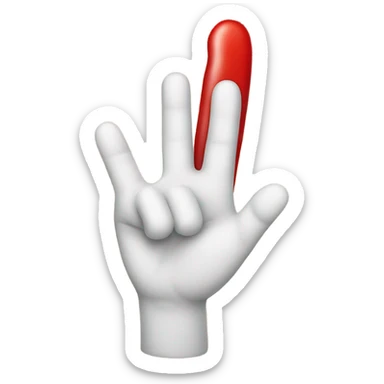 oner red finger sticker