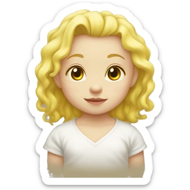 Baby yellow colored heart with a white ྀིྀི sticker