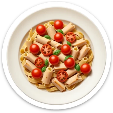 pasta with chicken and cherry tomatoes sticker