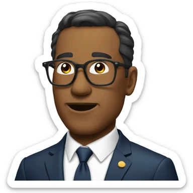 Homme Politique qui parle sticker