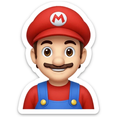 Mario pixel-art sticker