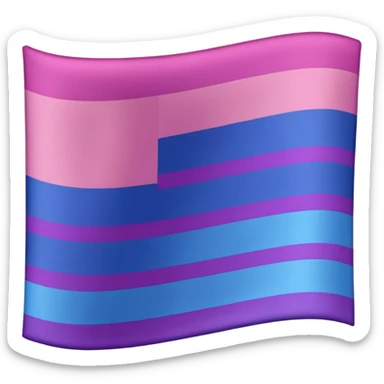 Bisexual flag sticker