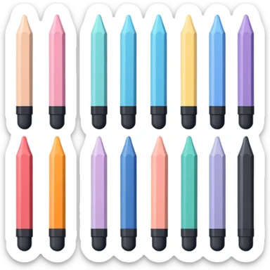 Pastel Coptic markers  sticker